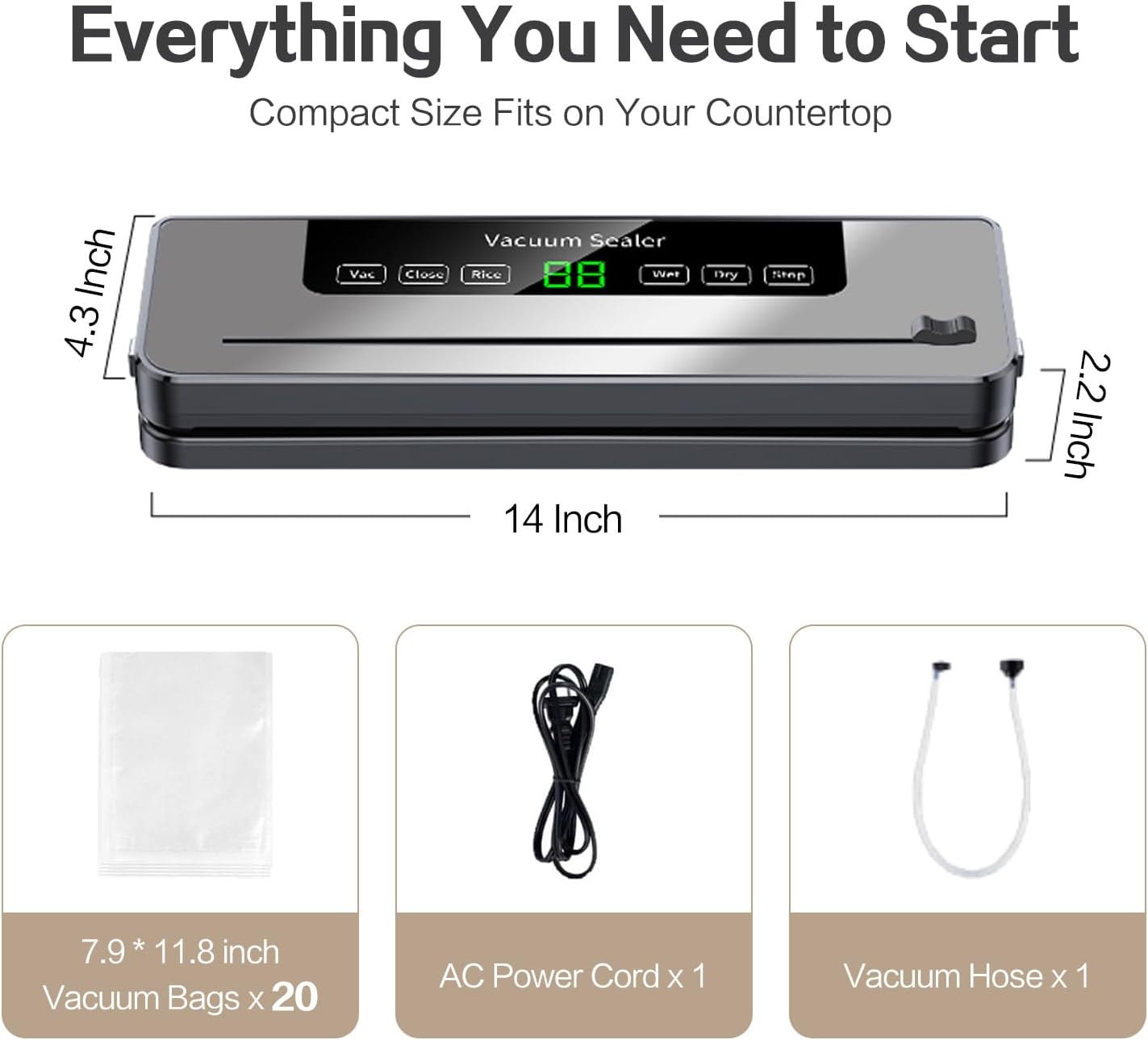 CREKITCHEN - 2025 NEW Electric Vacuum Sealer