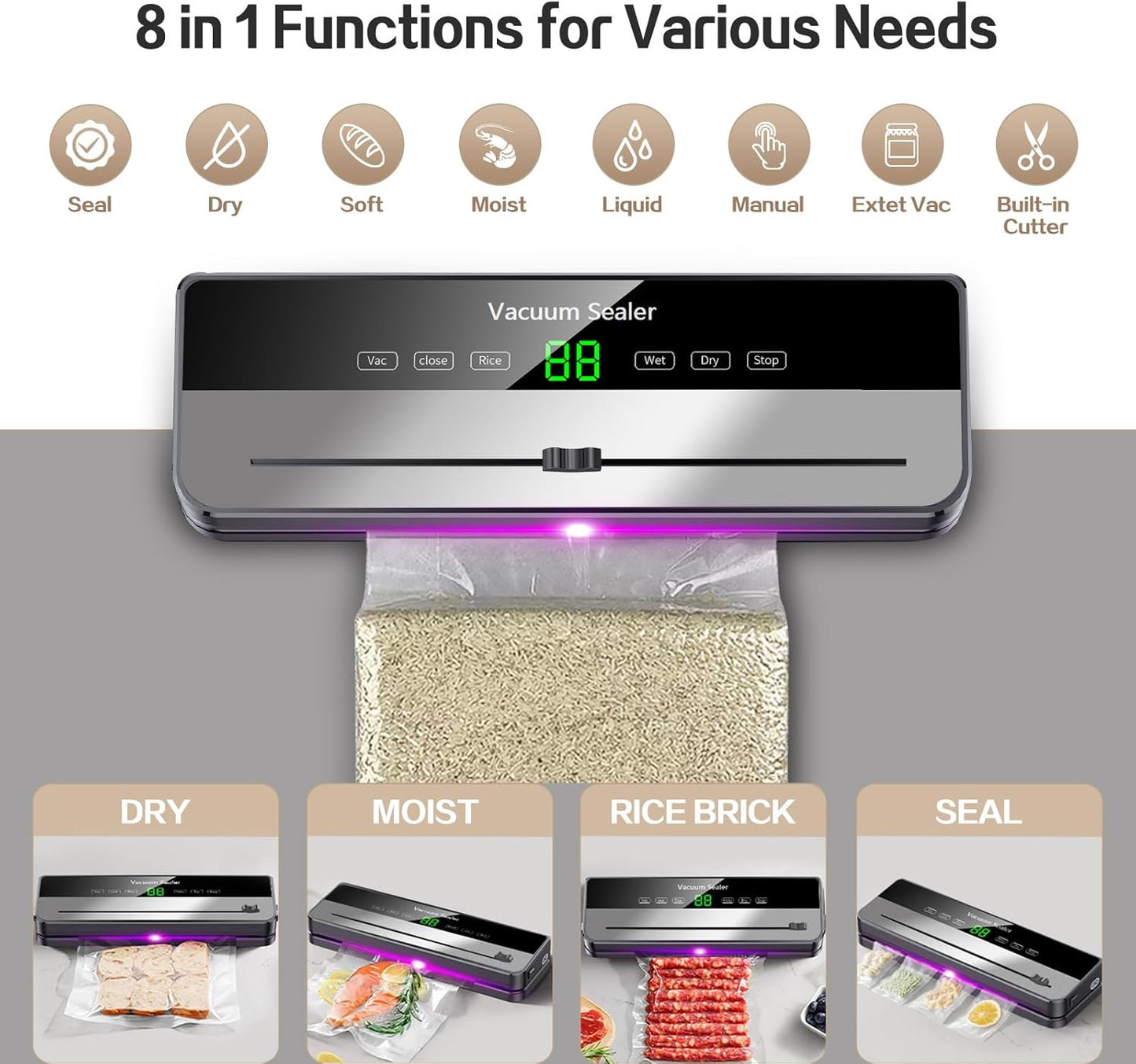 CREKITCHEN - 2025 NEW Electric Vacuum Sealer