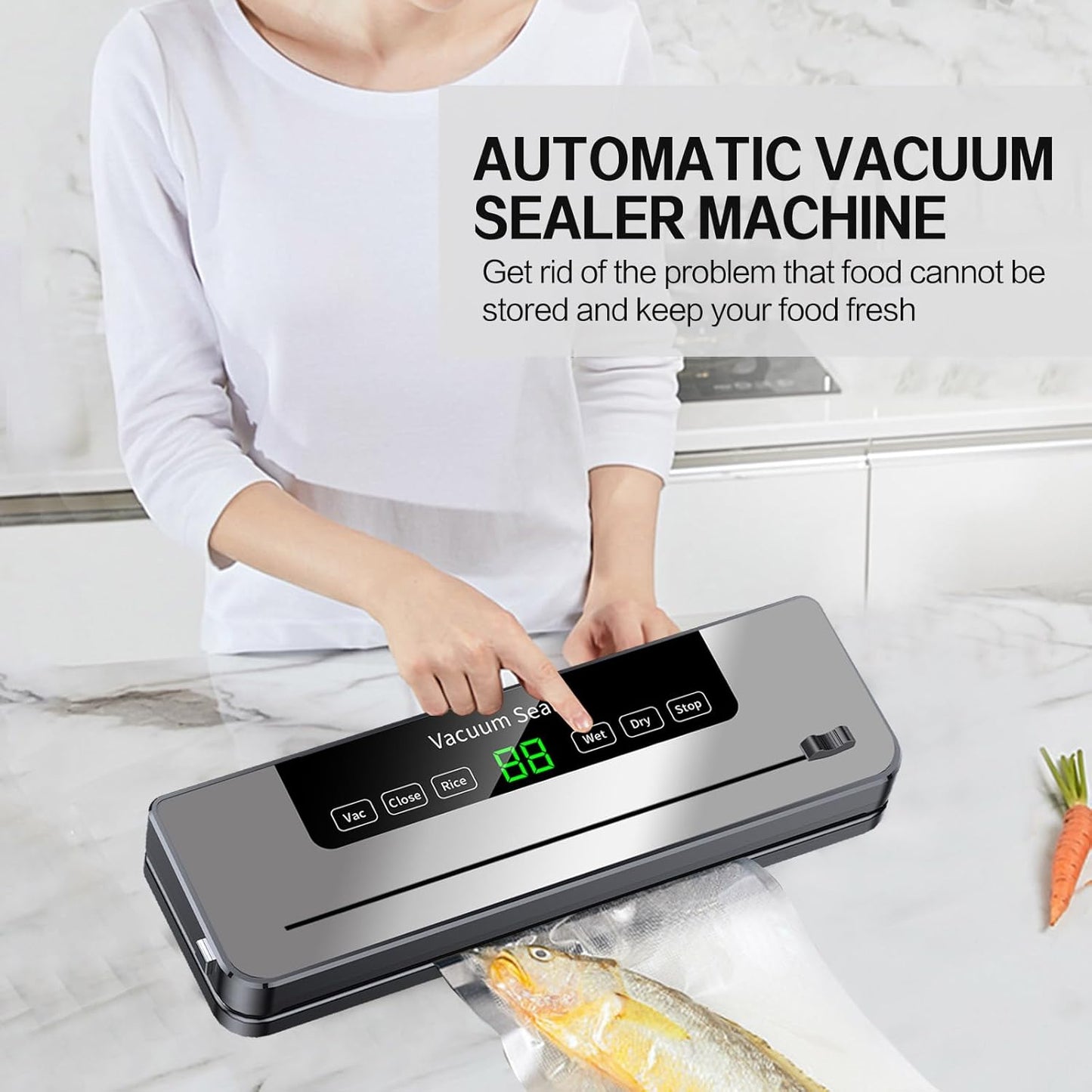 CREKITCHEN - 2025 NEW Electric Vacuum Sealer